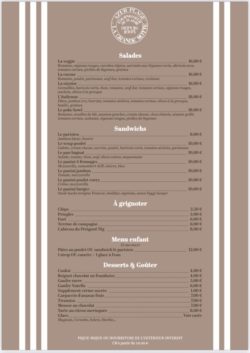 Menu azur plage plage privee 1